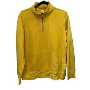 Old Navy Sunflower Gold Quarter Zip Pullover Medium Cozy Casual Sweatshirt